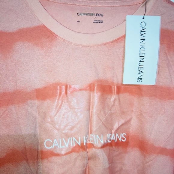 *New* CK Long Sleeve Monogram Logo T-Shirt  Size L - Picture 5 of 9